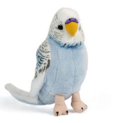 PELUCHE - PERRUCHE BLEUE AVEC SON